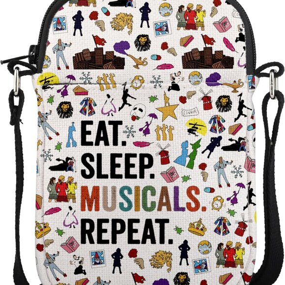 Stylish Adjustable Crossbody Bag - Musicals Inspired Fashion for Every Occasion - Picture 1 of 7